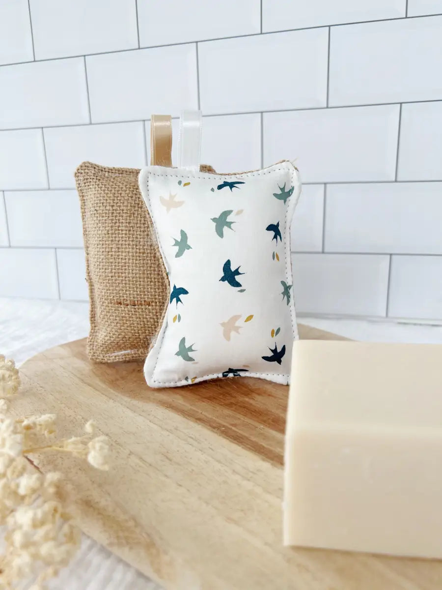 Eponge lavable TOILE DE JUTE - Birds