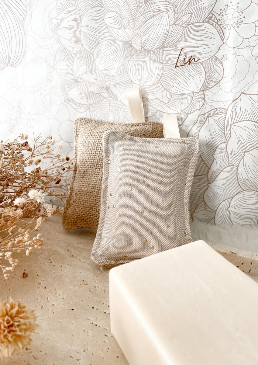 Eponge lavable TOILE DE JUTE - Lin