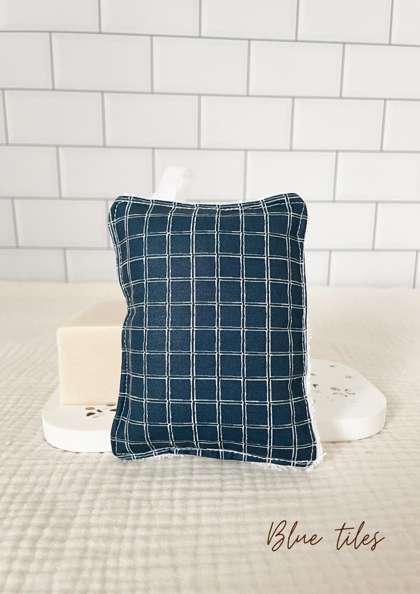Eponge lavable - Blue tiles