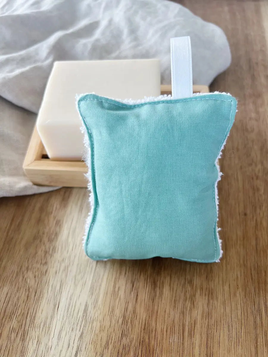 Eponge lavable - Vert d'eau