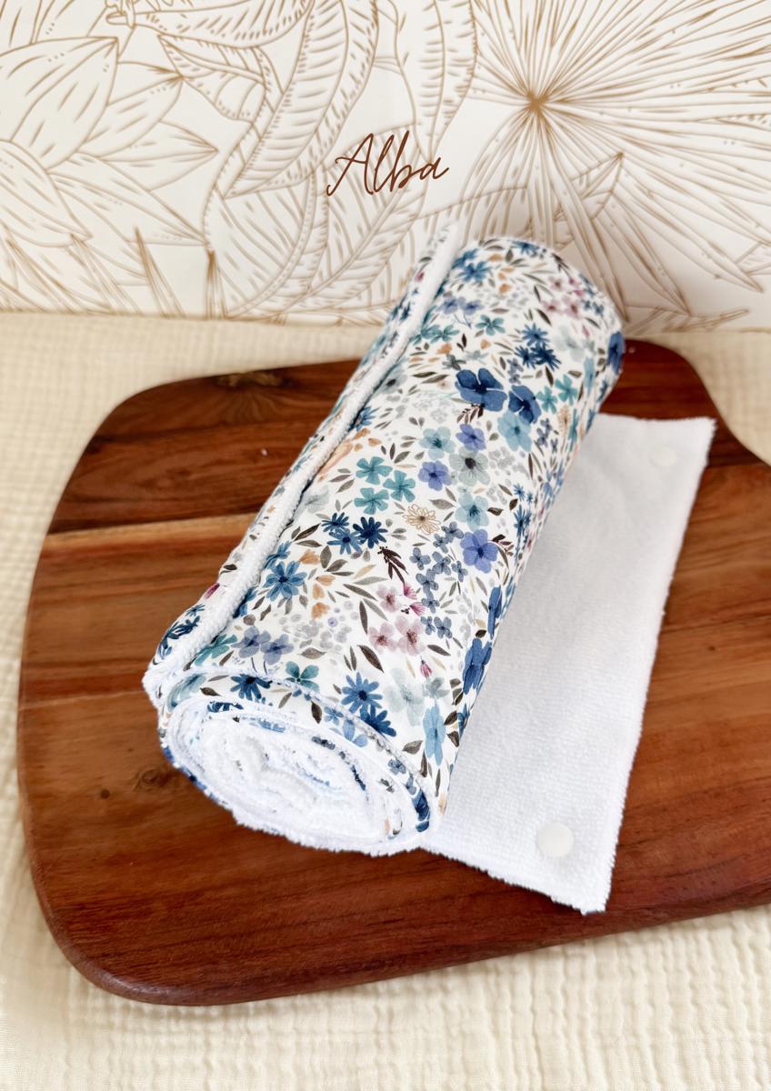 Rouleau essuie-tout lavable - 10 feuilles réutilisables - Alba