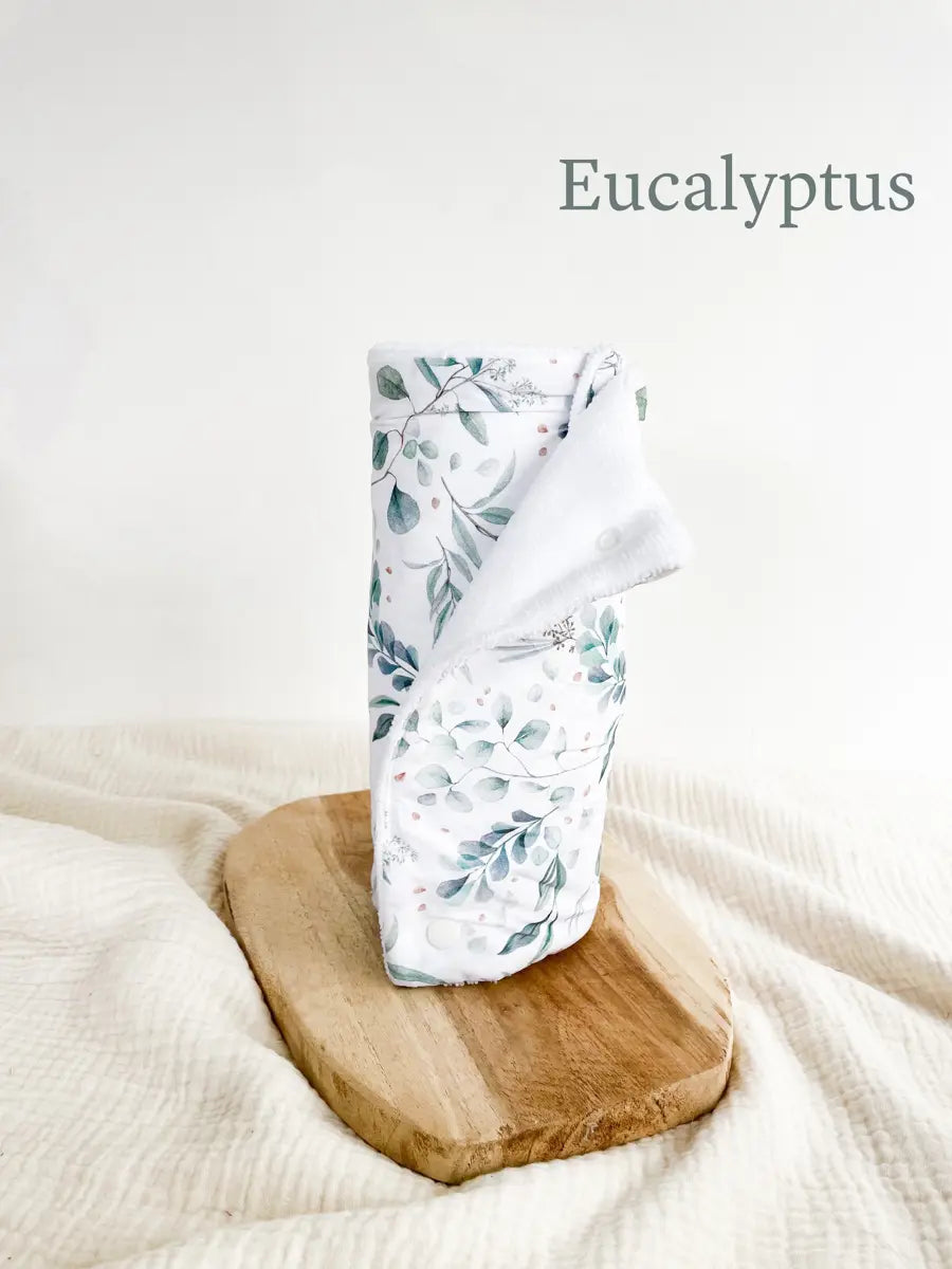 Rouleau essuie-tout lavable - 10 feuilles réutilisables - Eucalyptus
