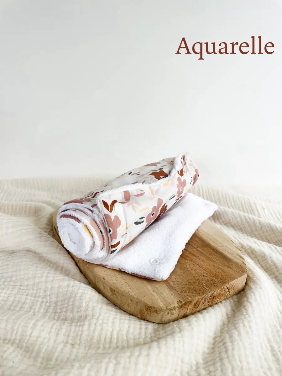 Essuie-tout lavable (5 feuilles) - Aquarelle
