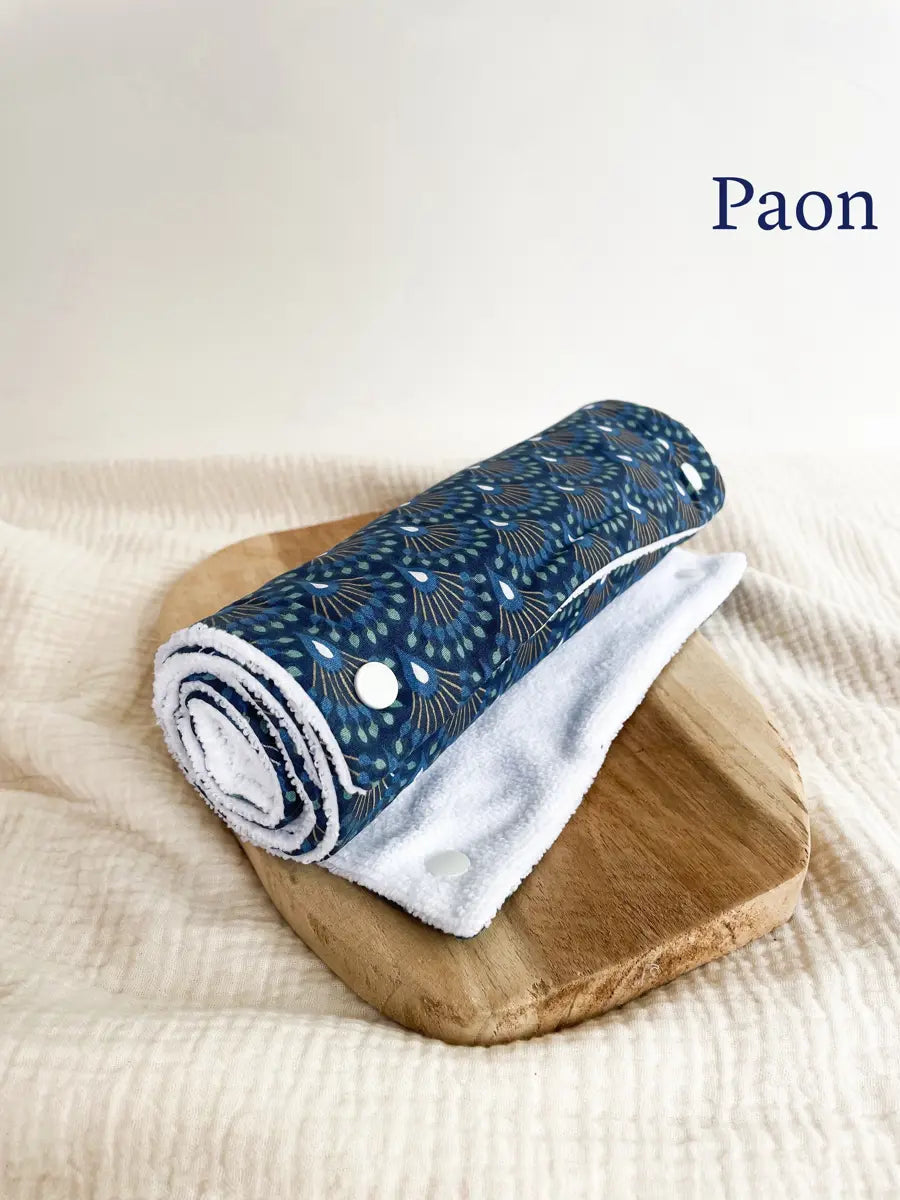 Essuie-tout lavable (5 feuilles) - Paon
