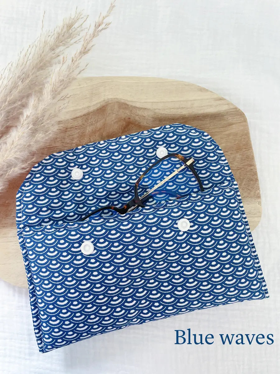 Étui à lunettes - Blue waves