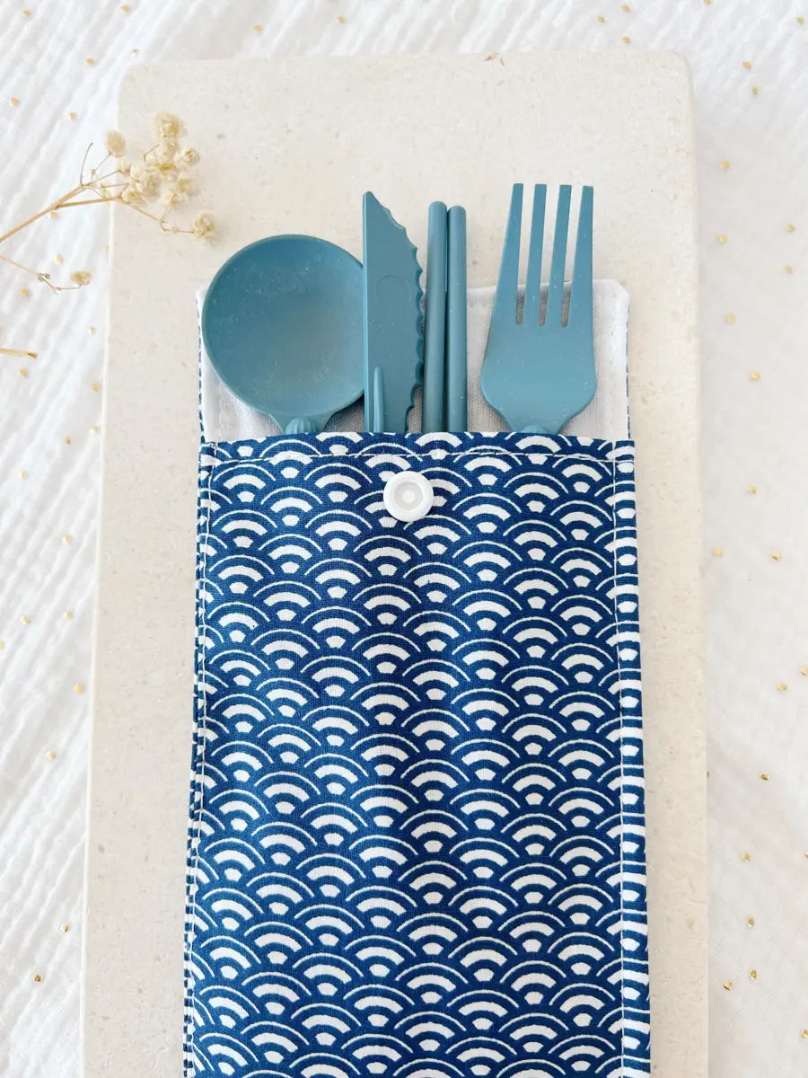 Étui imperméable pour brosse à dent ou couverts - Hommes - Blue waves