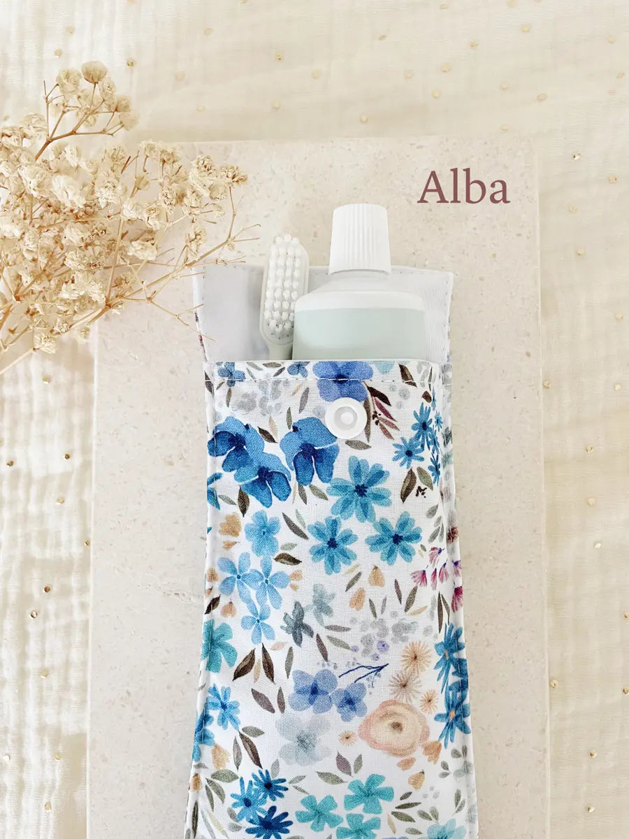 Etui imperméable pour brosse à dent et dentifrice / pochette à couvert - Alba