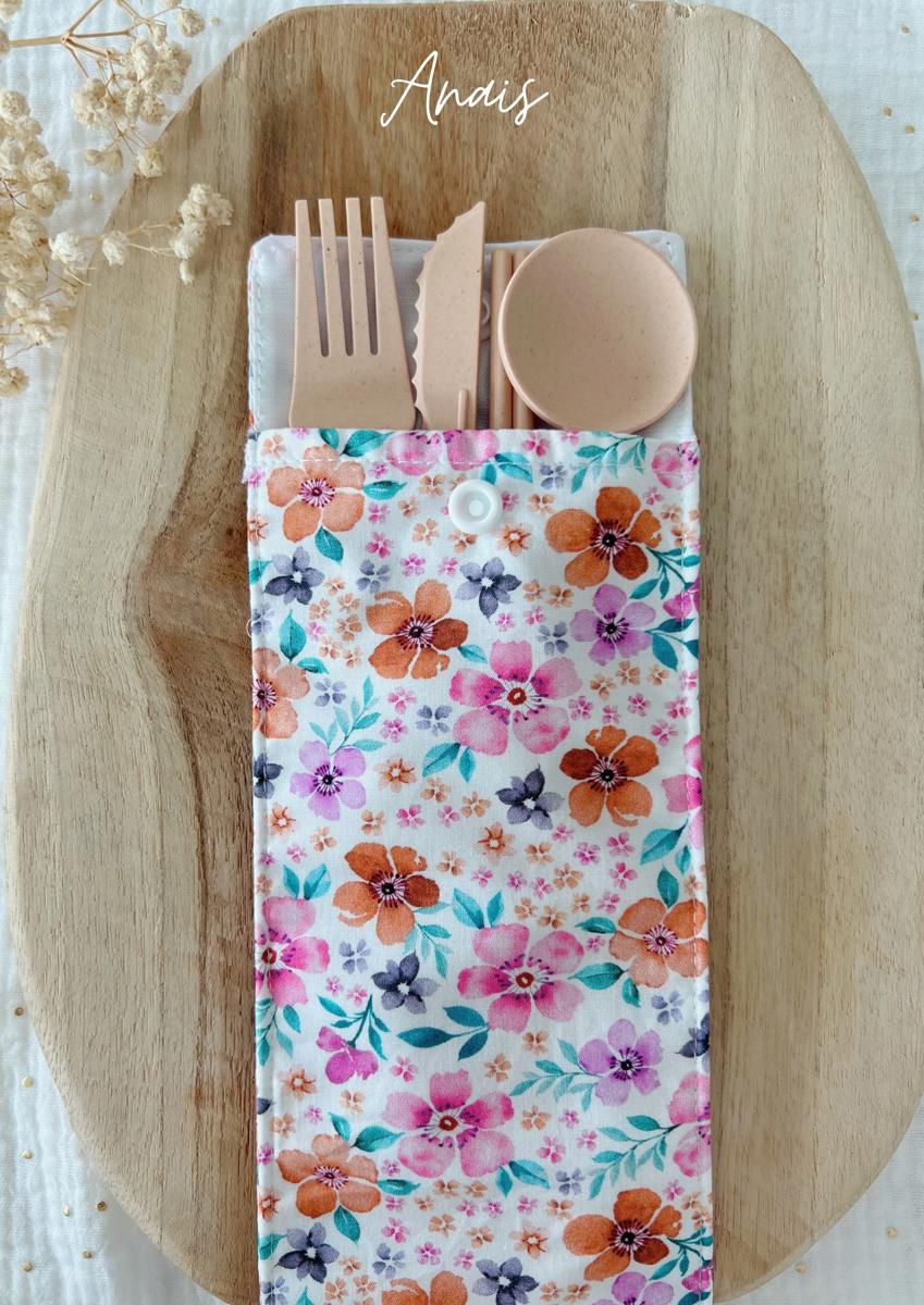 Etui imperméable pour brosse à dent et dentifrice / pochette à couvert - Anaïs