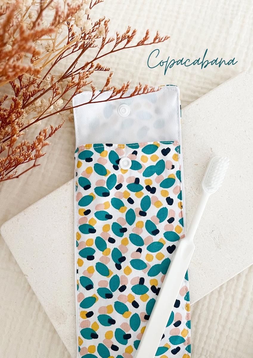 Etui imperméable pour brosse à dent et dentifrice / pochette à couvert - Copacabana