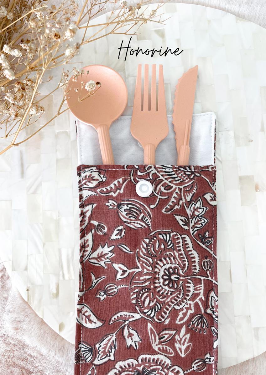 Etui imperméable pour brosse à dent et dentifrice / pochette à couvert - Honorine