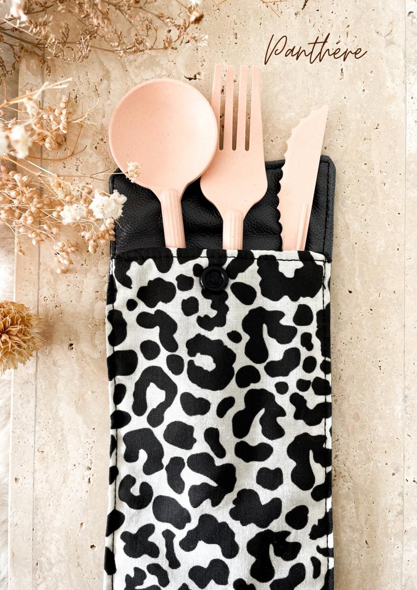 Etui imperméable pour brosse à dent et dentifrice / pochette à couvert - Panthère