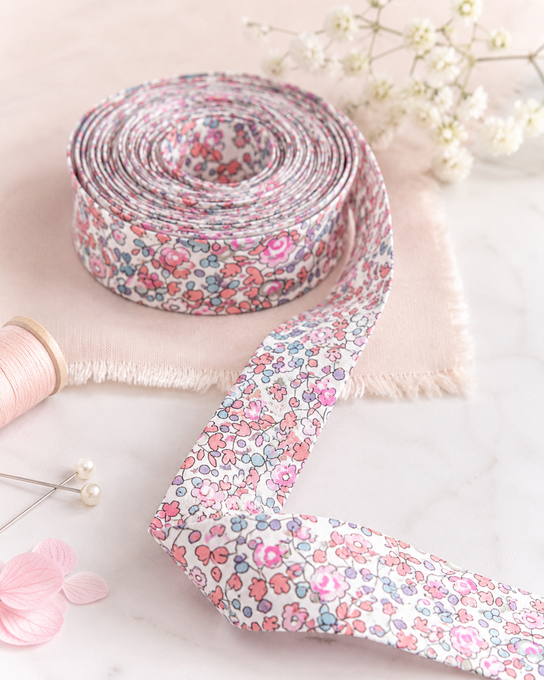 Biais Liberty petites fleurs
