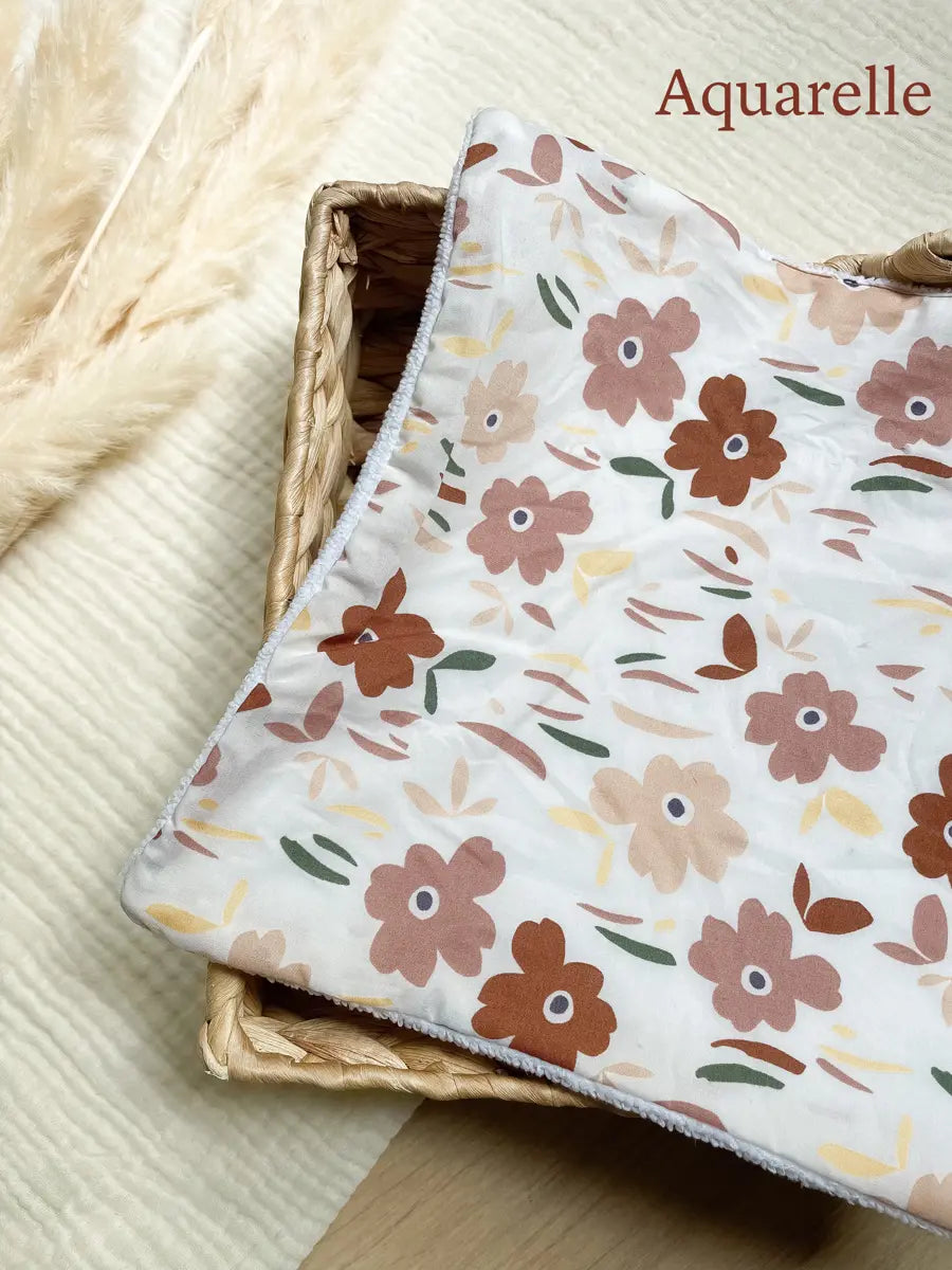 Feuille essuie-tout lavable microfibre (sans pressions) - Aquarelle