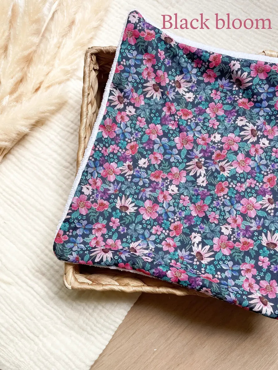 Feuille essuie-tout lavable microfibre (sans pressions) - Black bloom