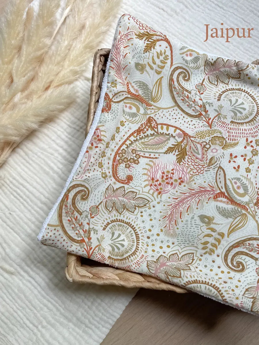 Feuille essuie-tout lavable microfibre (sans pressions) - Jaipur