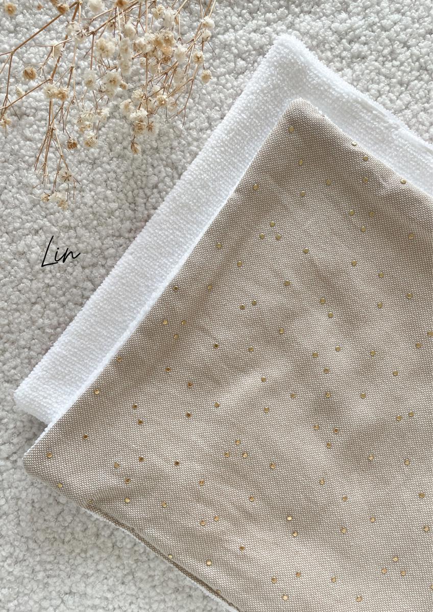 Feuille essuie-tout lavable microfibre (sans pressions) - Lin