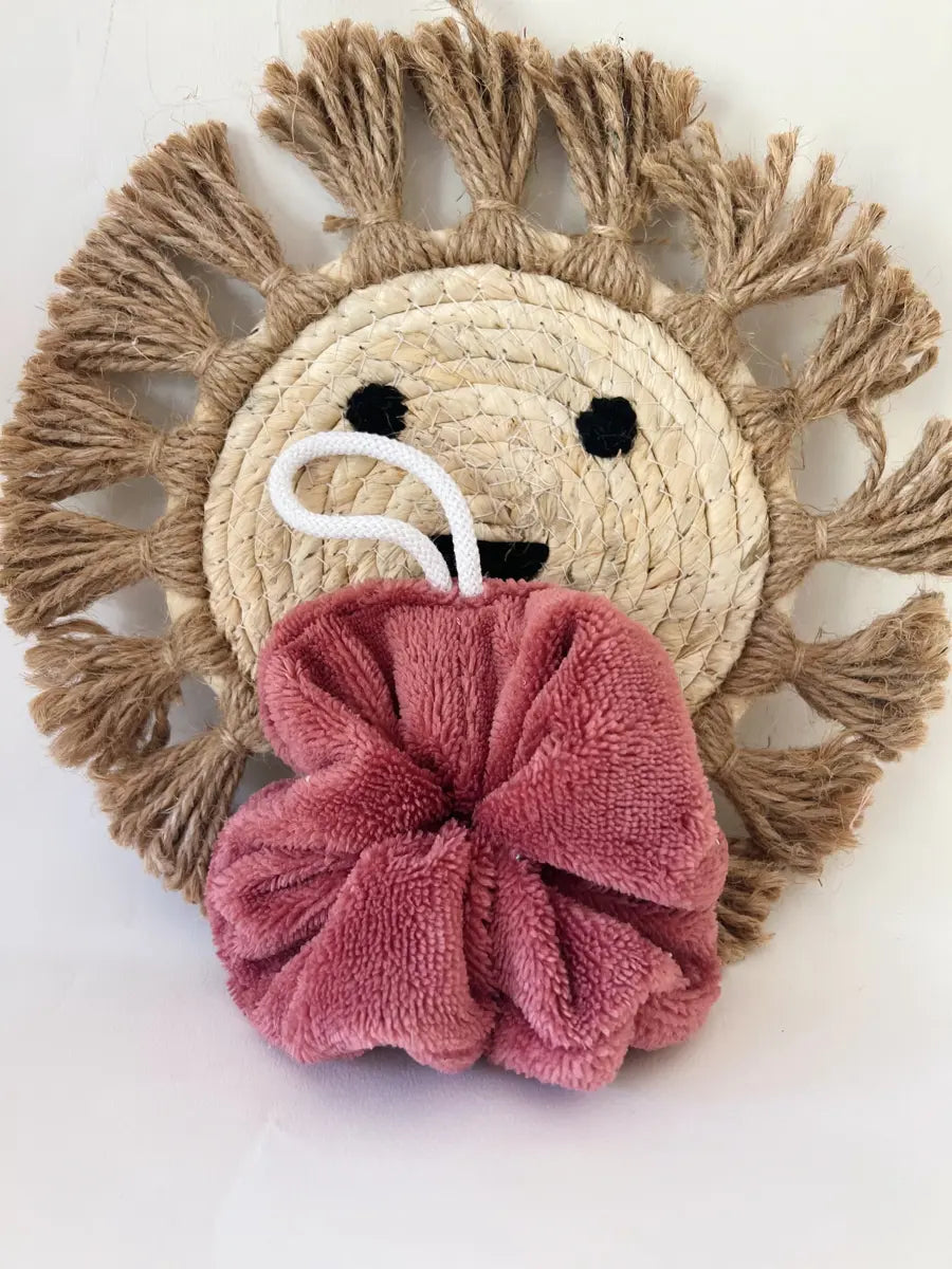 Fleur de douche lavable pour enfant - Vieux rose