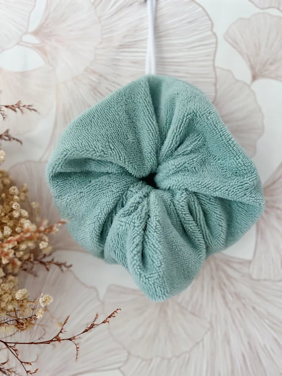 Fleur de douche lavable - Vert d'eau