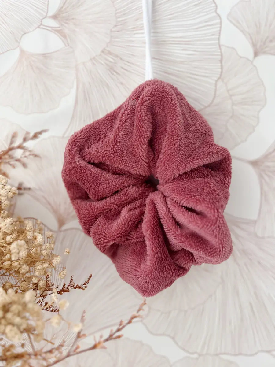 Fleur de douche lavable - Vieux rose