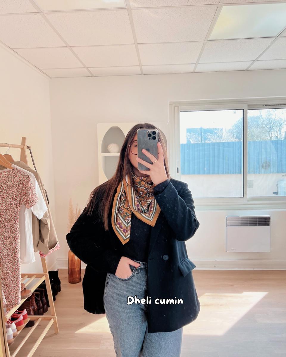 Foulard en coton - So Family - Dheli cumin