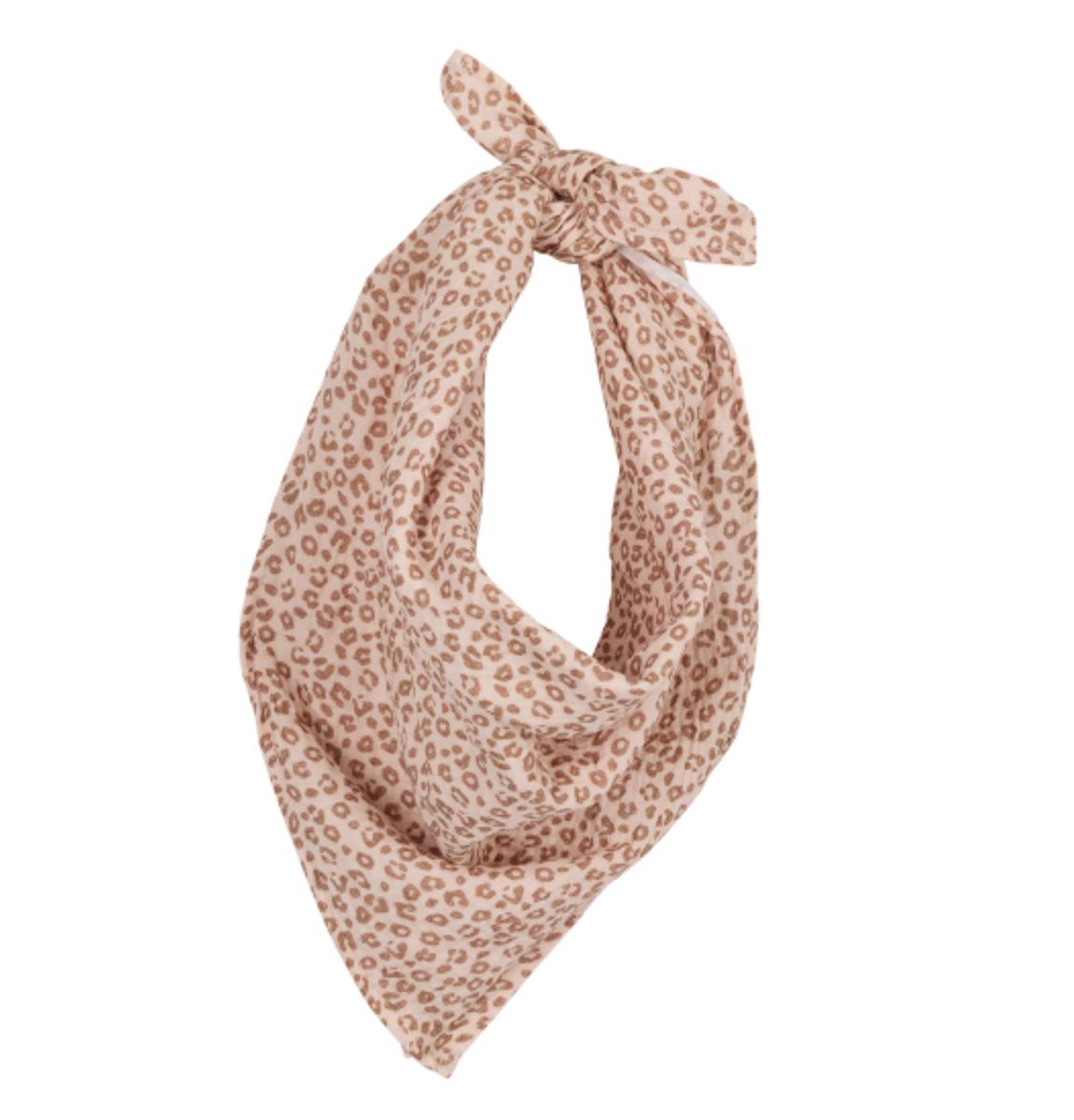Foulard en gaze de coton - Atelier Wagram - Léopard