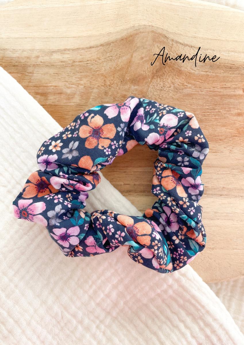 Chouchou coton imprimé - Amandine