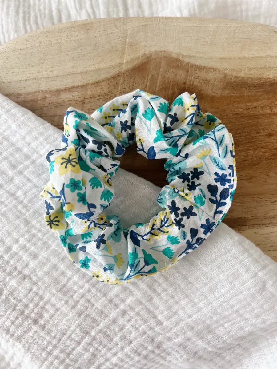 Chouchou coton imprimé - Bella fiore