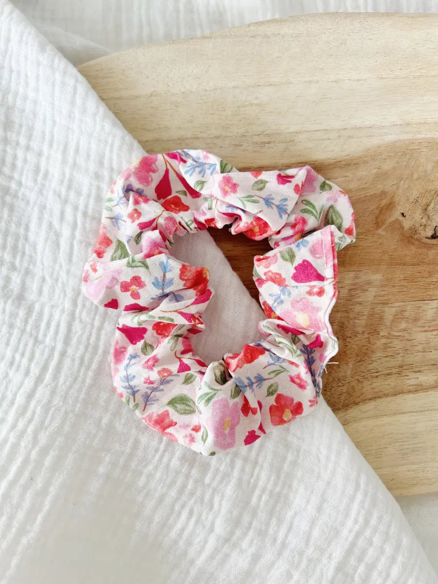 Chouchou coton imprimé - Jasmin