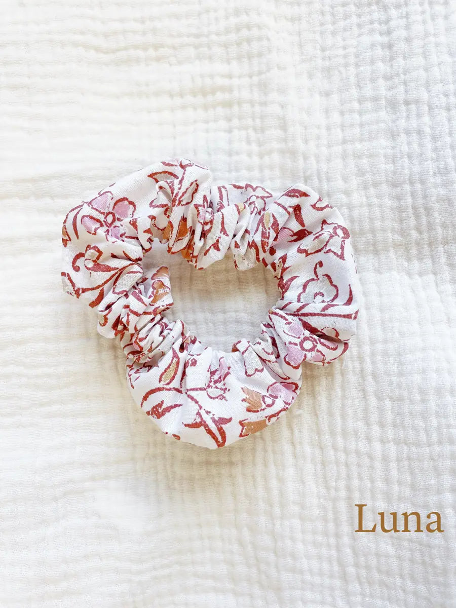 Chouchou coton imprimé - Luna