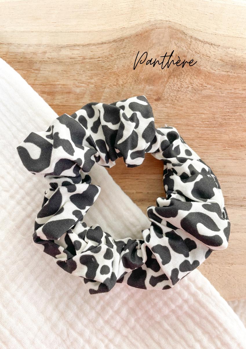 Chouchou coton imprimé - Panthère