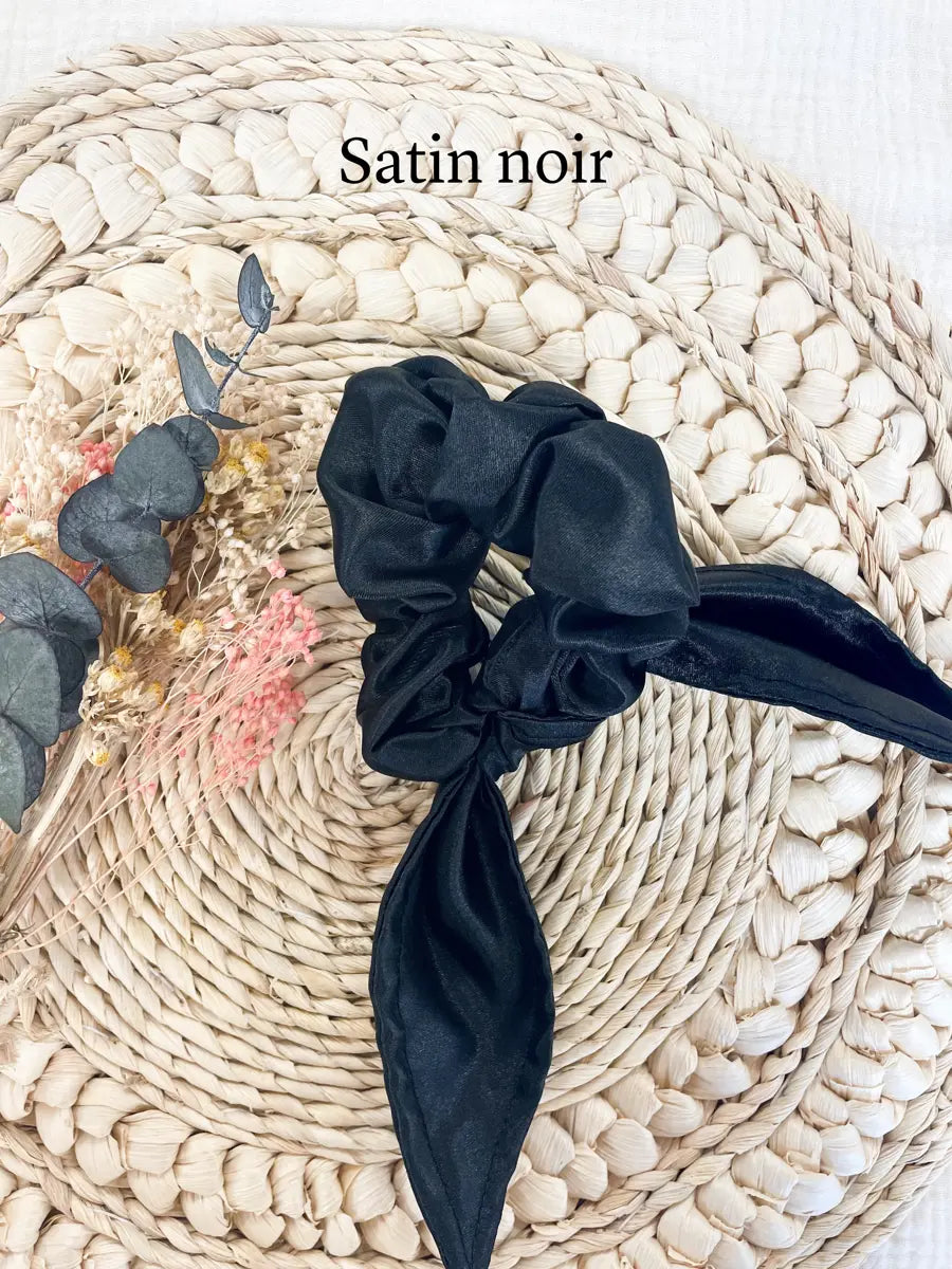 Foulchie satin - Noir