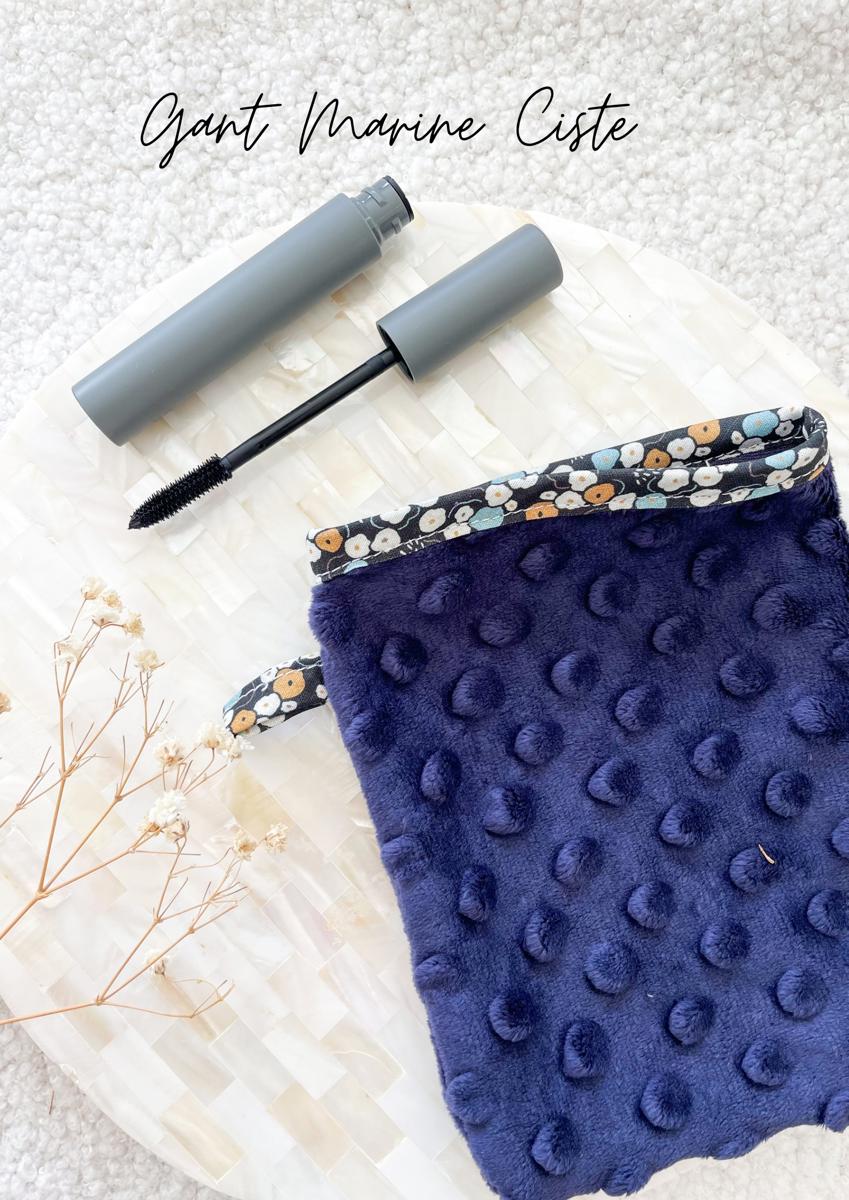 Gant démaquillant (démaquille avec de l’eau uniquement) - Gant bleu marine Ciste