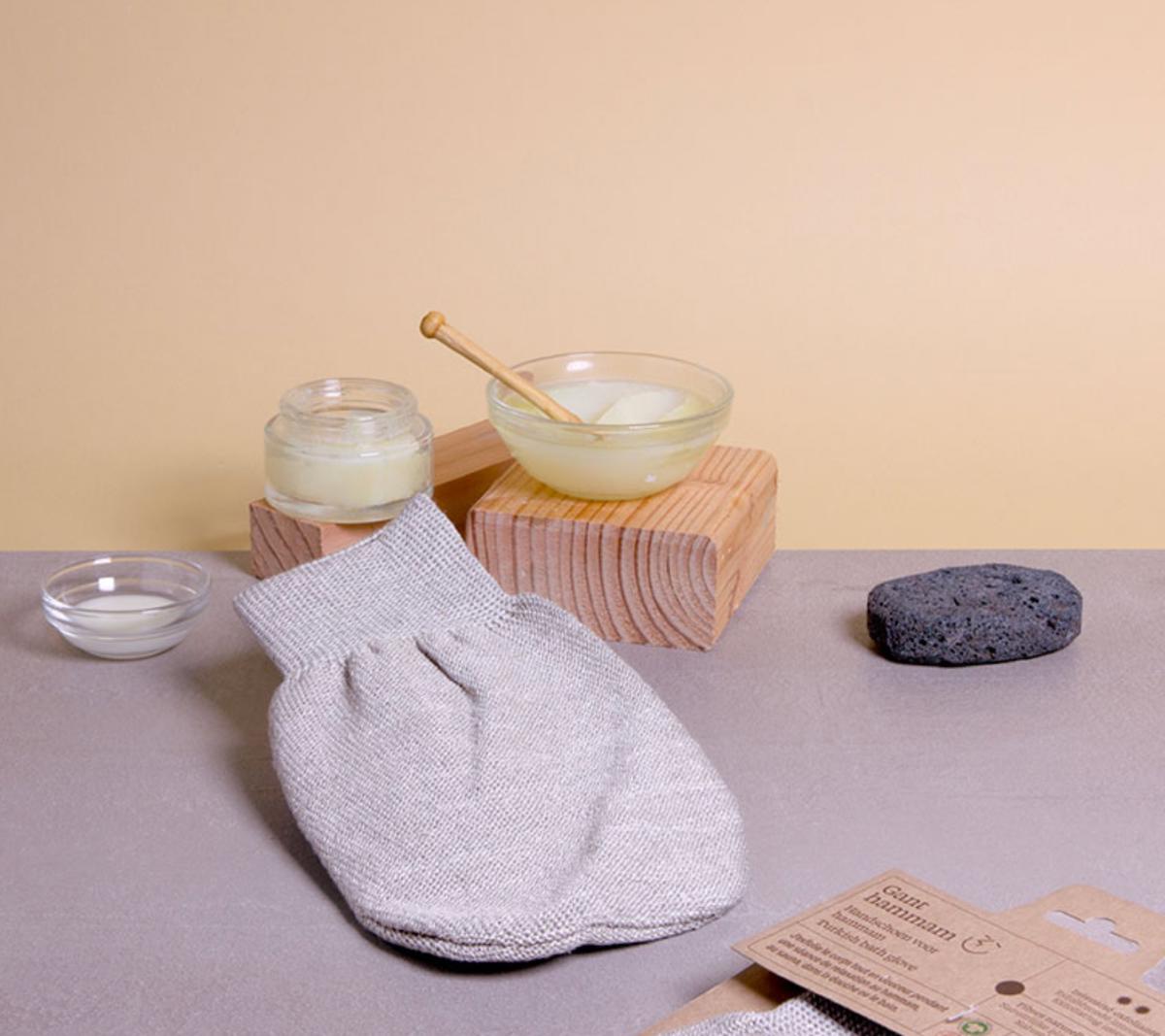 Gant hammam en lin et coton bio - Anaé - 1