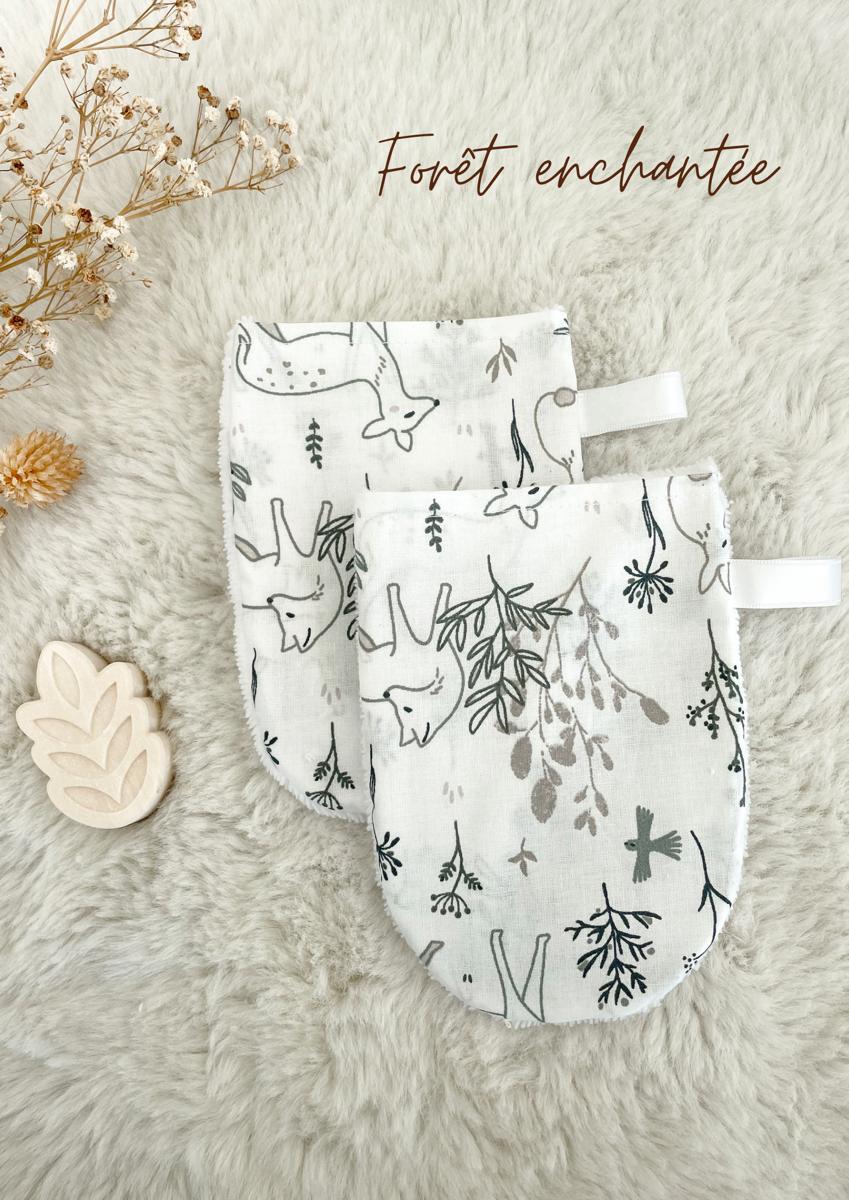 Gant de toilette enfant - Forêt enchantée