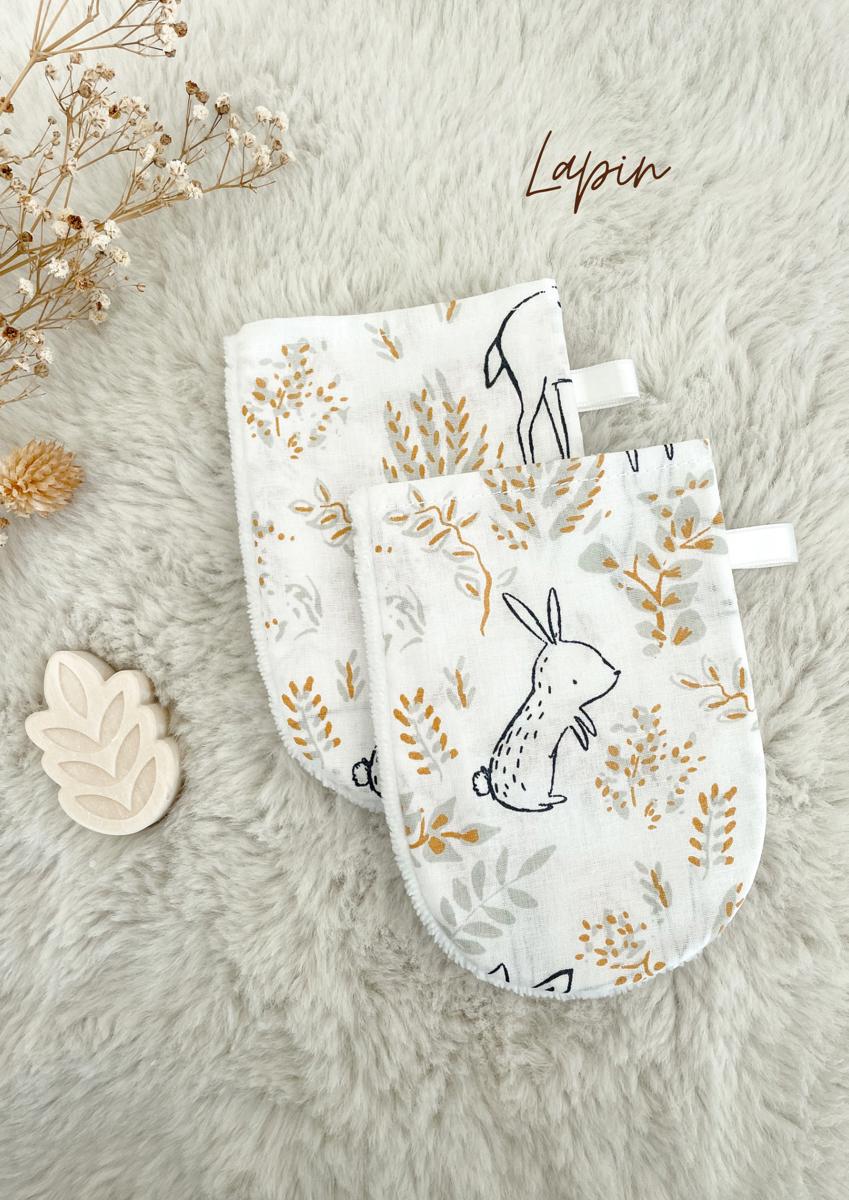 Gant de toilette enfant - Lapin