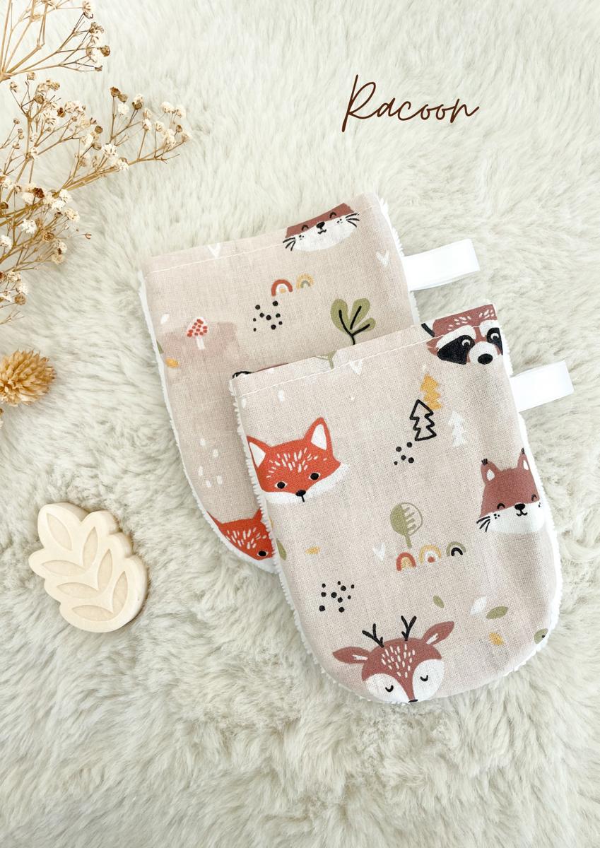 Gant de toilette enfant - Racoon
