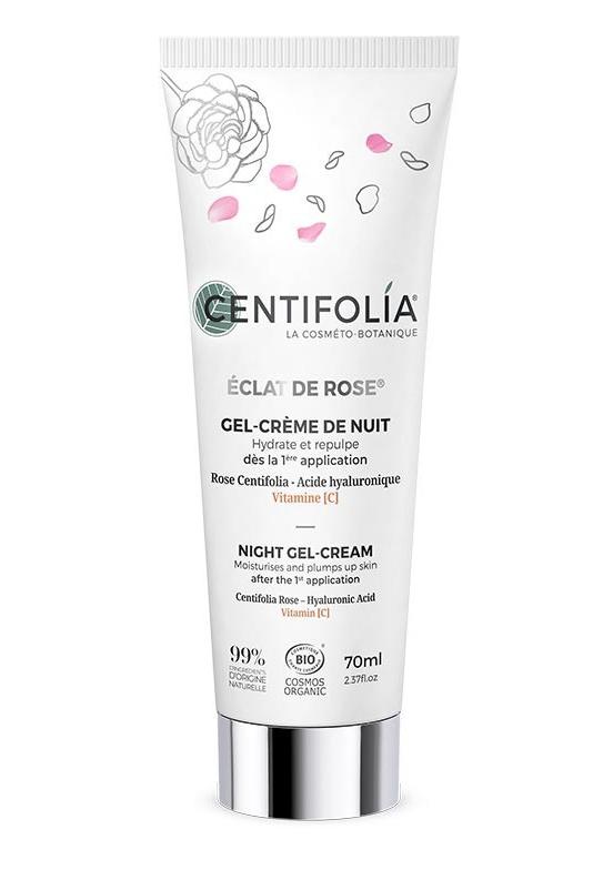 Gel crème de nuit éclat de rose - Centifolia - 1