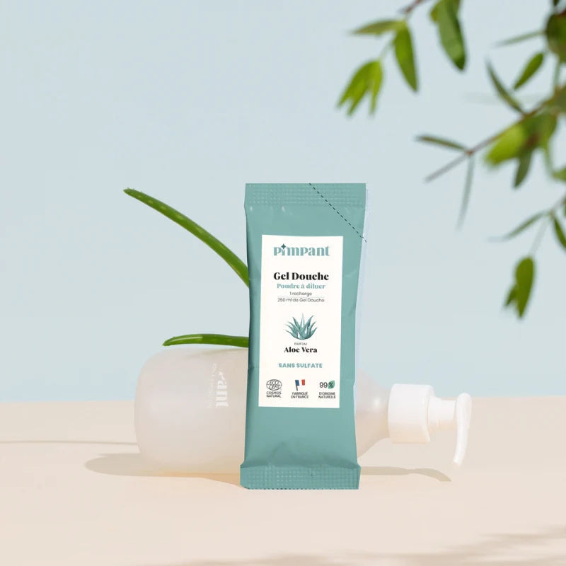 Recharge Gel douche en poudre à diluer - Pimpant - Aloe vera