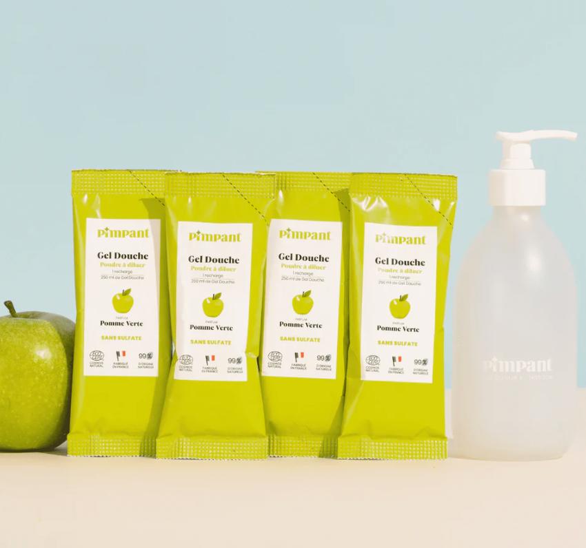 Recharge Gel douche en poudre à diluer - Pimpant - Pomme verte