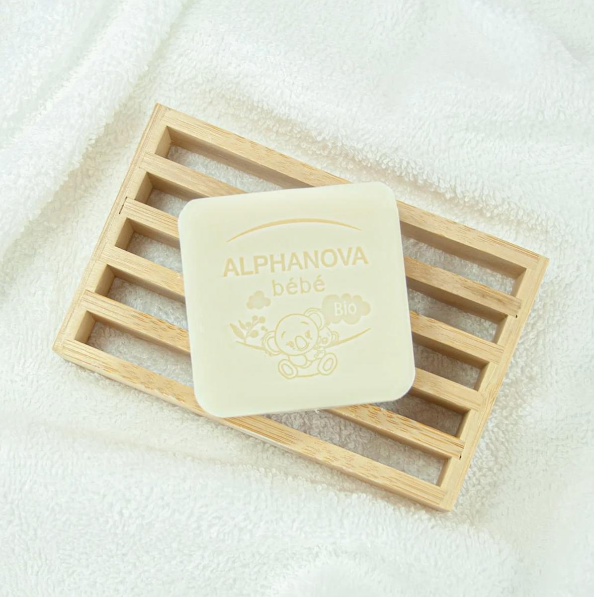 Gel lavant solide surgras à l’huile d’olive bio pour bébé - Alphanova - 1
