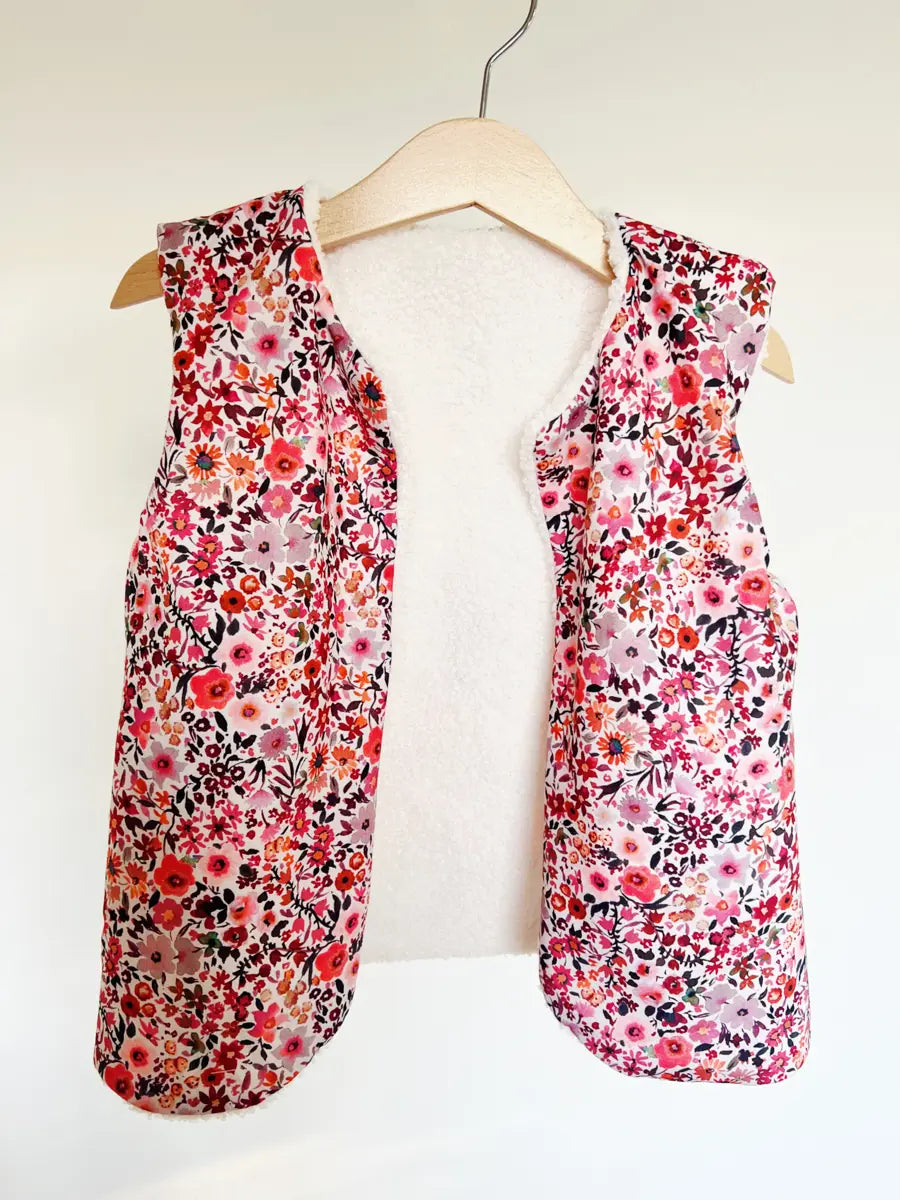 Gilet berger enfant bouclette écrue - 2