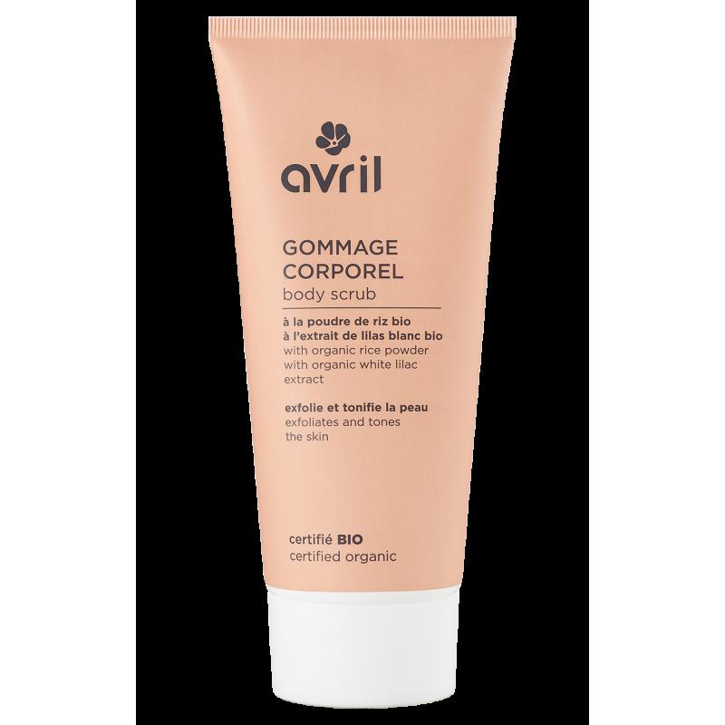 Gommage corporel bio - Avril - Les cotons de Romane : Produits d'hygiène réutilisables et lavables