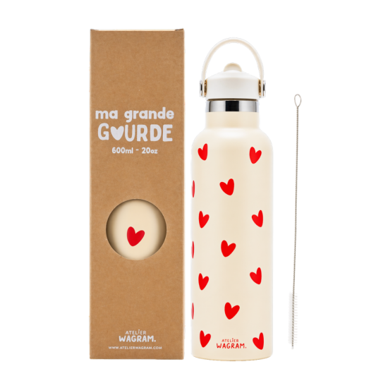 Gourde acier inoxydable 600ml - Atelier Wagram