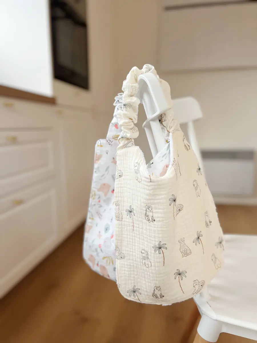 Grand bavoir (2-8 ans) / serviette de cantine - 1