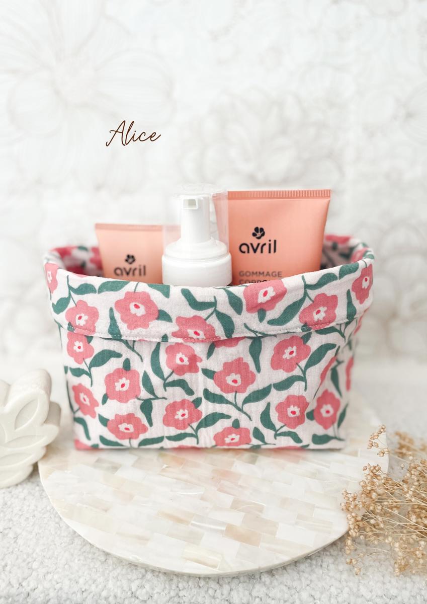 Grande panière en double gaze - Alice