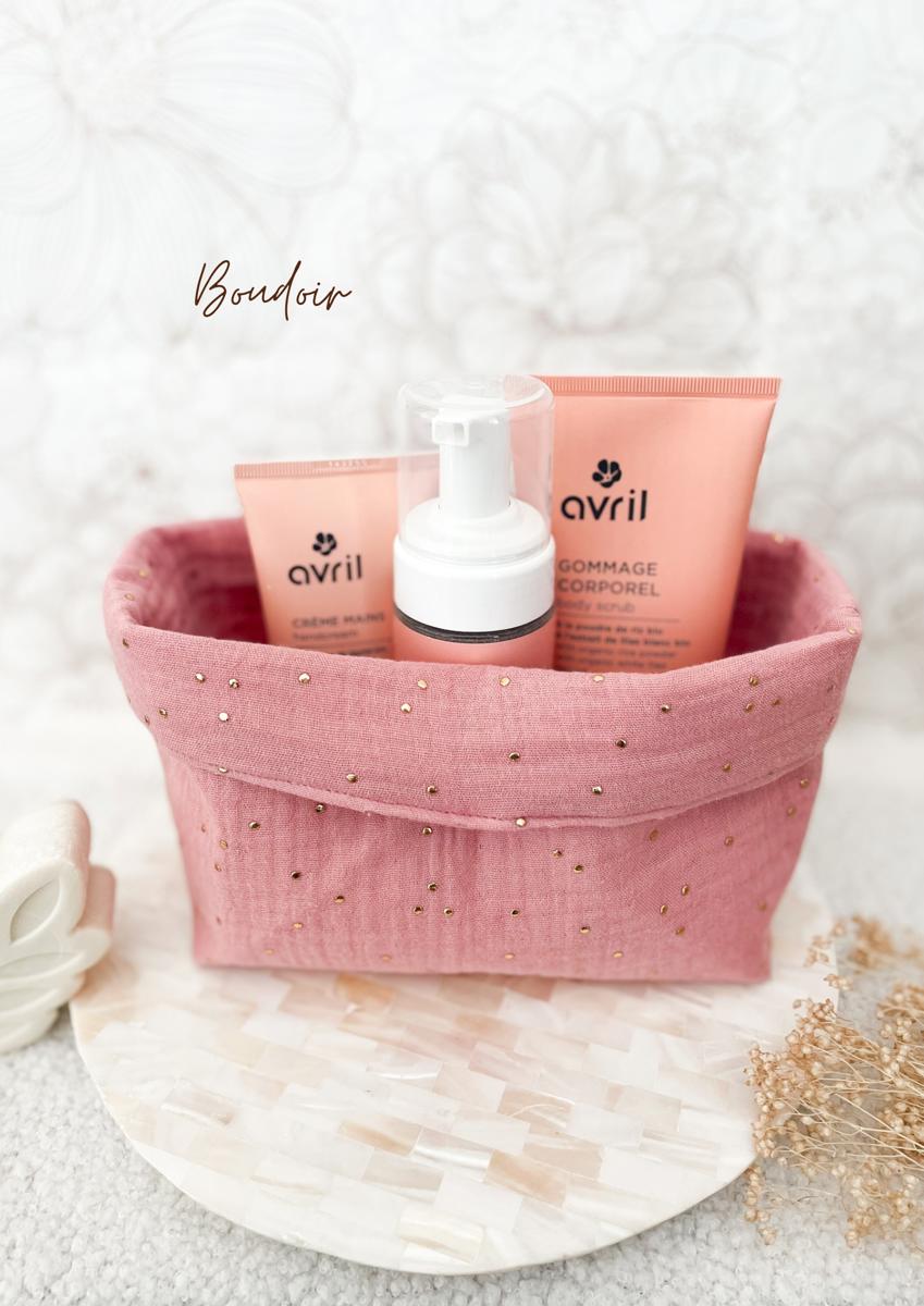 Grande panière en double gaze - Boudoir