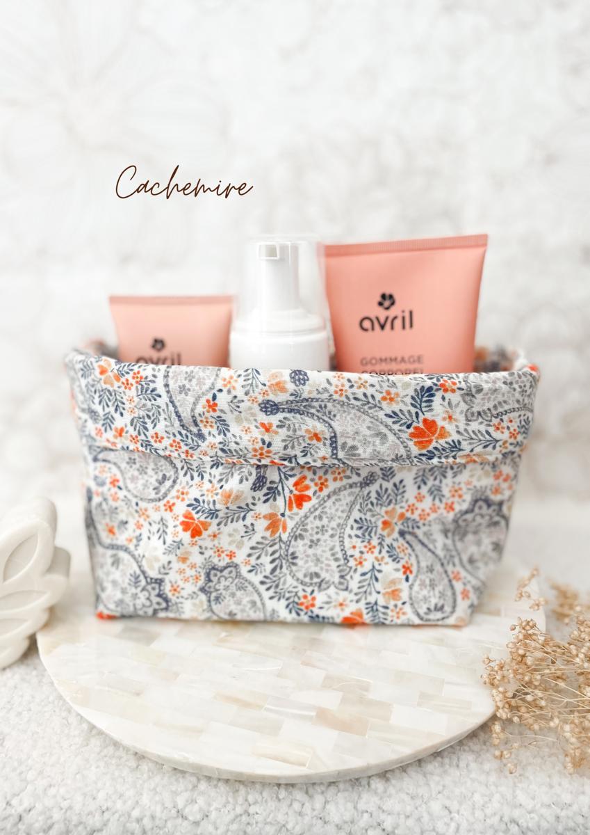 Grande panière en double gaze - Cachemire