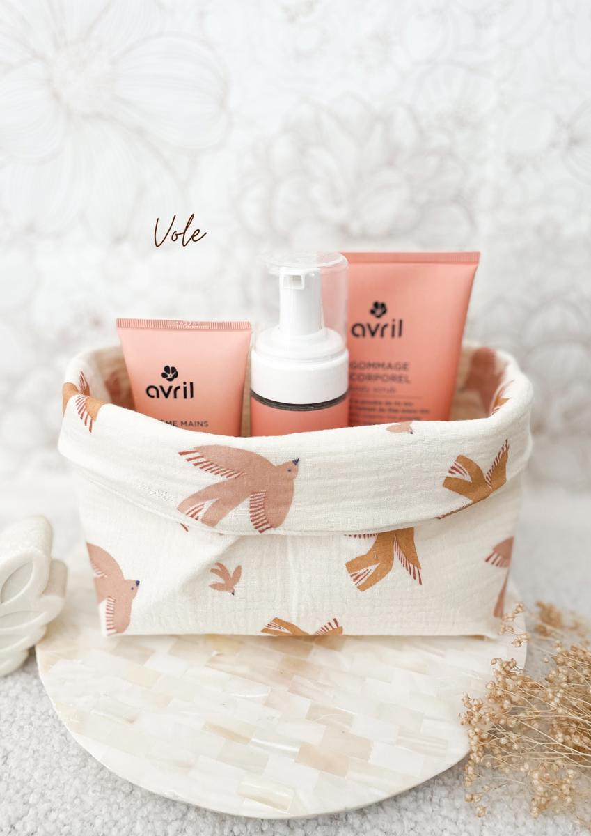 Grande panière en double gaze - Vole