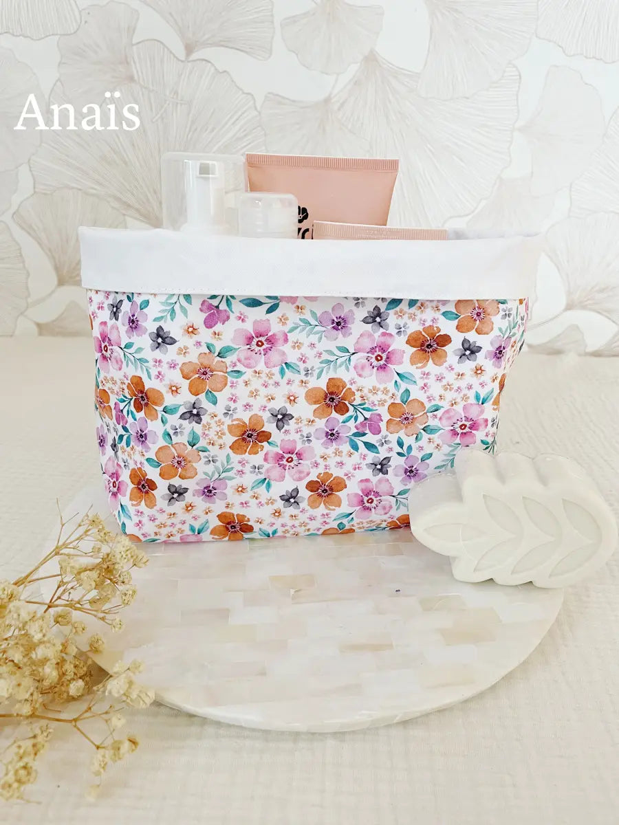 Grande panière en tissu - Anaïs