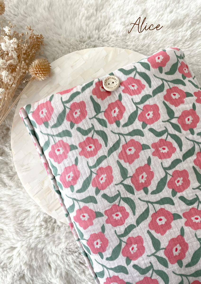 Grande pochette à livre ou tablette - Alice